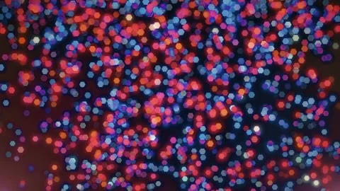 Hexagon Particles Background Stock Footage 218331081