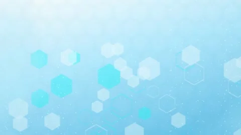 Hexagon particles floating seamless loop abstract background Stock Footage 345075888
