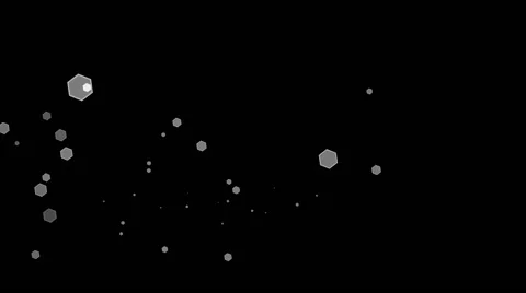 Hexagon particles randomly spraying. Stock Footage 55250111