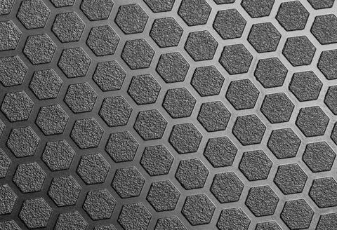 Hexagon pattern. Abstract black background. Geometric texture Stock Photos