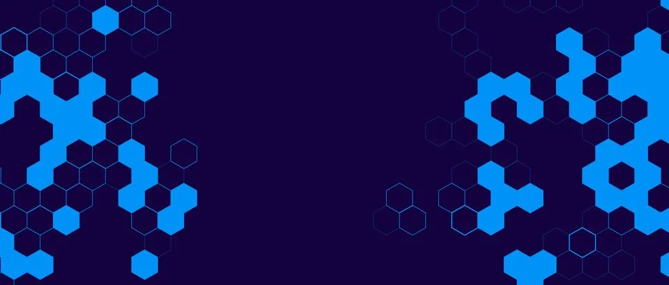 Hexagon pattern, abstract medical science honeycomb molecule chemistry business 库存插图