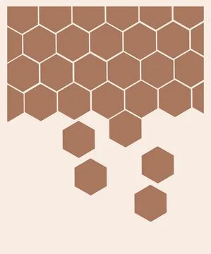 Hexagon pattern background Design for any publication Stock Illustration