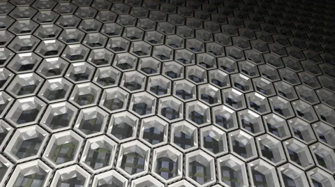Hexagon Pattern Background Stock Footage 58952061