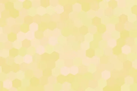 Hexagon pattern background with soft yellow and beige colors Stock Photos