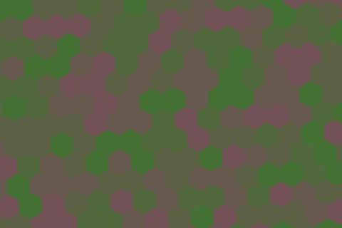 Hexagon pattern with green and purple colors on background Stock Photos