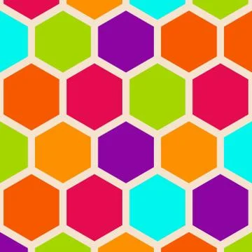 Hexagon pattern Stock Illustration