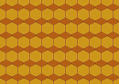 Hexagon pattern Stock Illustration
