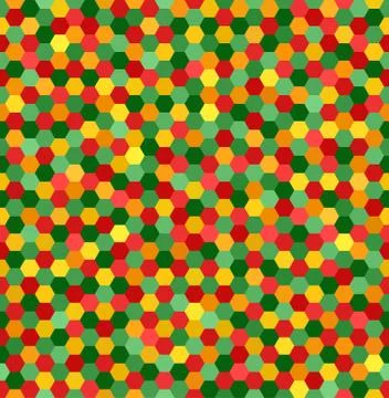 Hexagon pattern. Seamless vector background Stock Illustration