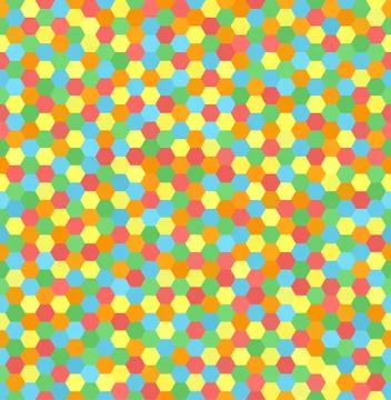 Hexagon pattern. Seamless vector geometric background Stock Illustration