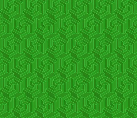 Hexagon pattern with three-dimensional shape Illustrazione stock