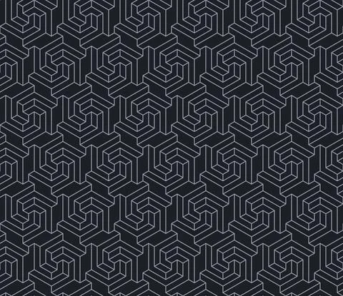 Hexagon pattern with three-dimensional shape Illustrazione stock