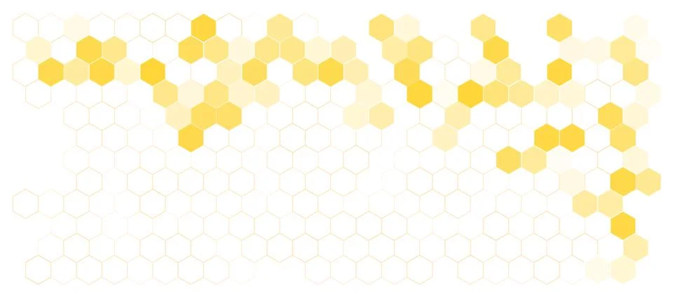 Hexagon pattern vector background, abstract medical science molecule chemistry Stock Illustration