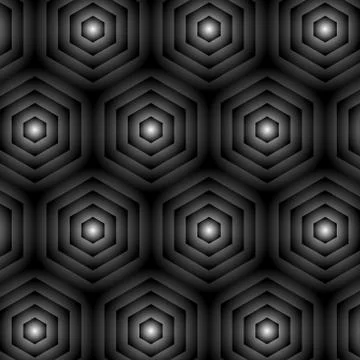 Hexagon pattern wave banner color dark style abstract modern design Stock Illustration