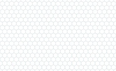 Hexagon pattern in white Background Stock Illustration