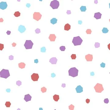 Hexagon pattern on white background 库存插图