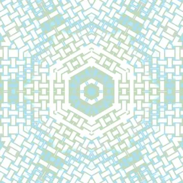 Hexagon pattern white pastel blue and green Stock Illustration
