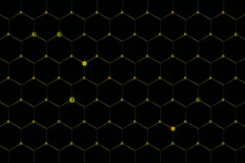 Hexagon patterned stylish and brightening illustrative wallpaper イラスト素材