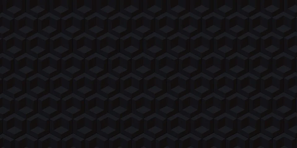 Hexagon pixel blocks technology abstract background modern scene concept 3D i Stock Illustration