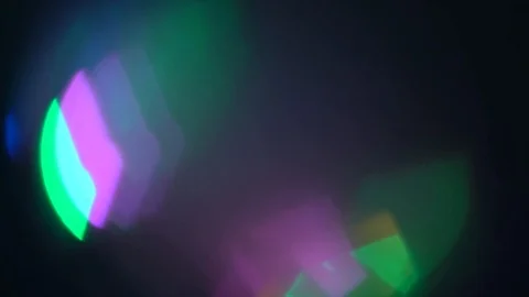 Hexagon Rainbow Light Leaks 4K - Overlay this on your footage to produce beau Stock Footage 89079557