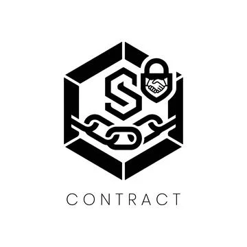 Hexagon S Monogram Logo Design with Dynamic Geometric Frame Stock Illustration