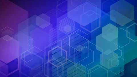 Hexagon Science and Technology Loop Vídeo Stock 85650841