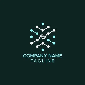 Hexagon science Technology Modern logo Stock Illustration