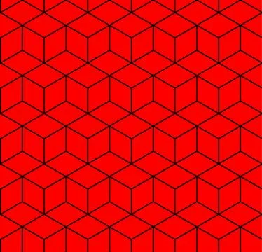 Hexagon seamless geometric pattern Stock Illustration
