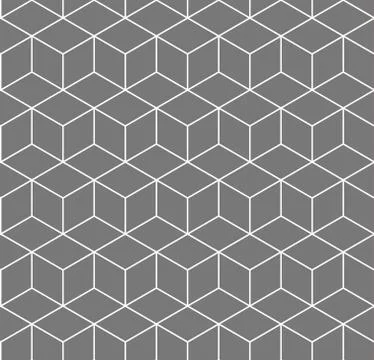 Hexagon seamless geometric pattern Stock Illustration