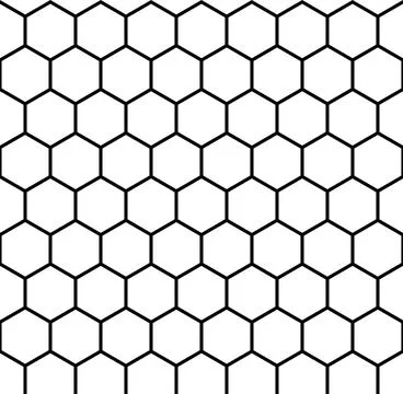 Hexagon seamless pattern. Honeycomb shape geometric background. Orange grid.. Illustrazione stock
