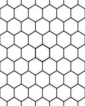 Hexagon seamless pattern Stock Illustration
