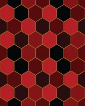 Hexagon seamless pattern Stock Illustration