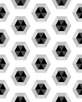 Hexagon seamless pattern Stock Illustration