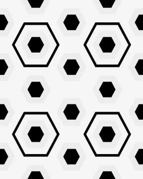 Hexagon seamless pattern Stock Illustration
