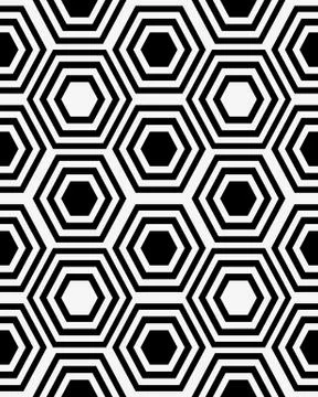 Hexagon seamless pattern Stock Illustration