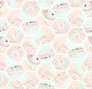 Hexagon Seamless Pattern Stock Illustration