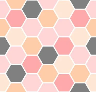 Hexagon Seamless Pattern Illustrazione stock