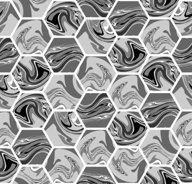 Hexagon Seamless Pattern Stock-Illustration