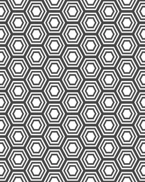 Hexagon seamless pattern Stock Illustration