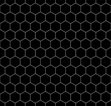 Hexagon seamless vector pattern illustration Stock Illustration