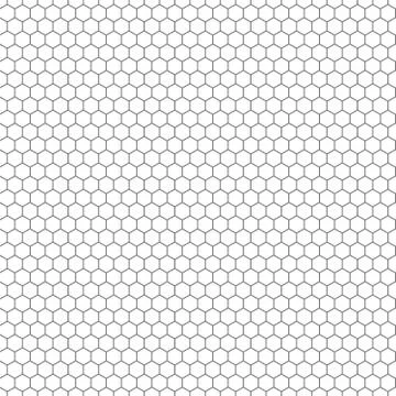 Hexagon seamless vector texture. Hexagonal grid repeat pattern Stock Illustration