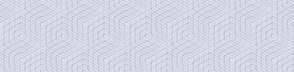 Hexagon seamless white 3D pattern イラスト素材