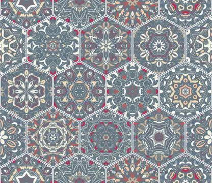 Hexagon set template 스톡 일러스트