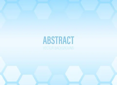 Hexagon shape for background wallpaper with blue soft color gradient and mode Stock Illustration