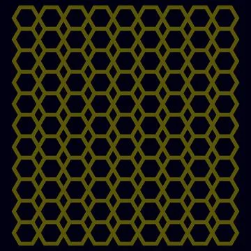 Hexagon shape with black background for web, wallpaper, cover Illustrazione stock