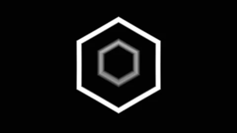 Hexagon Shape Elements with Alpha Channel. Stock Footage 114074320
