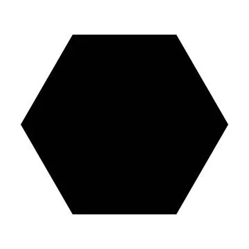 Hexagon shape symbol vector icon for creative graphic design ui element 스톡 일러스트