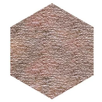 Hexagon-shaped texture. Isolated on a white background. Stock Illustration