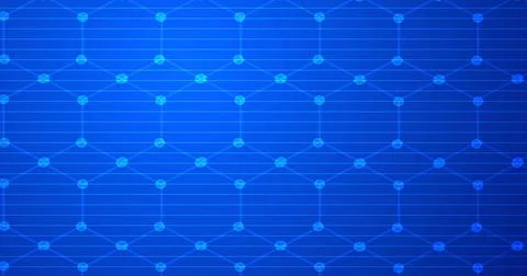 Hexagon shimerring glitch like moving effect technology background. Futuris.. Stock Illustration
