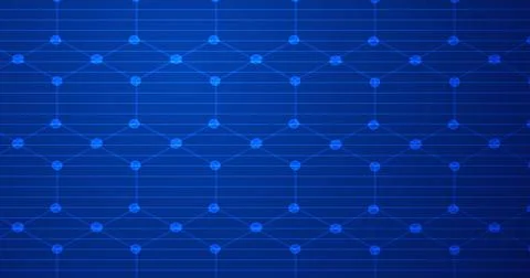 Hexagon shimerring glitch like moving effect technology background. Futuris.. Stock Illustration