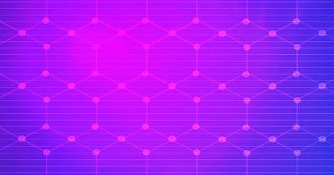 Hexagon shimerring glitch like moving effect technology background. Futuris.. Stock Illustration